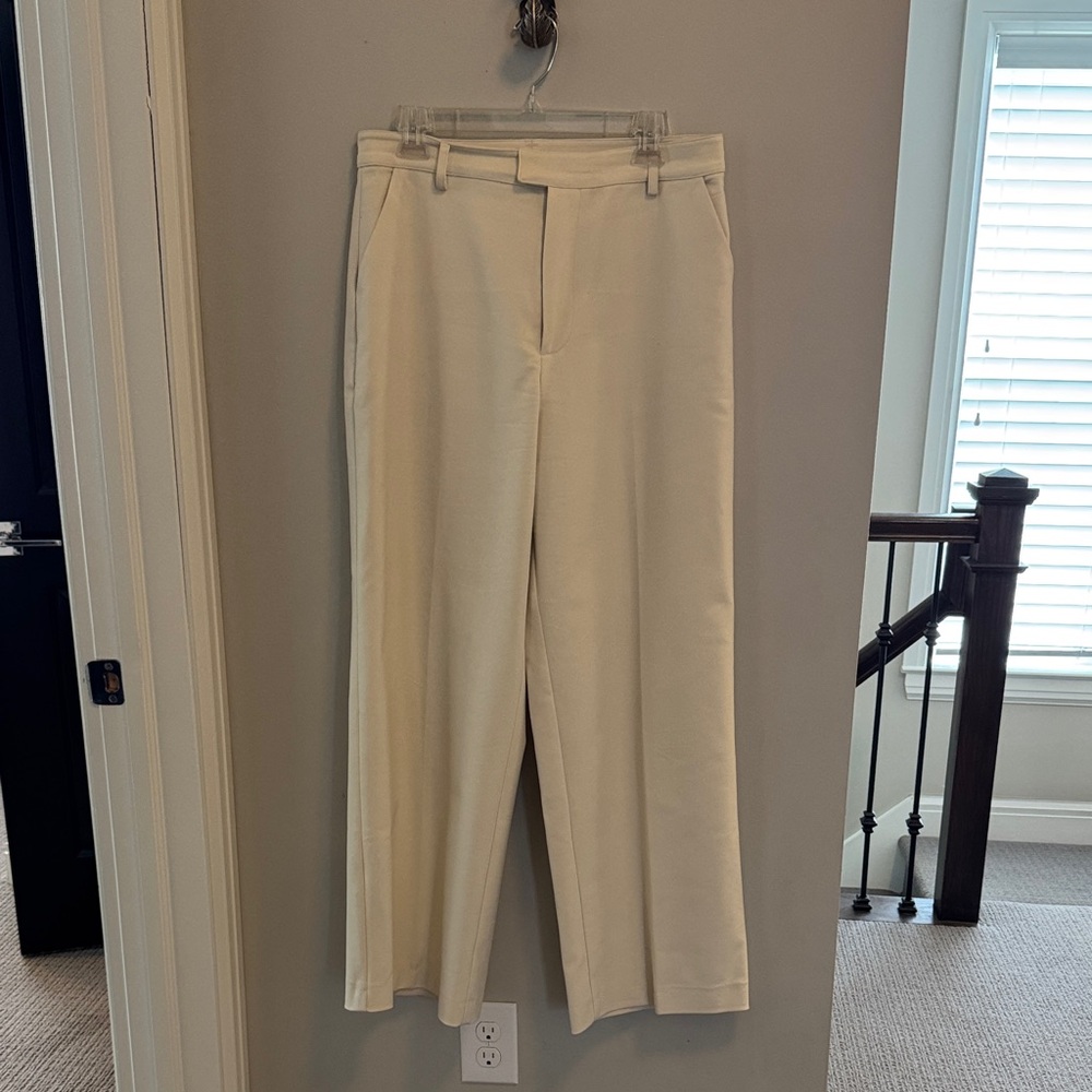 Good American Cream Women's Trousers